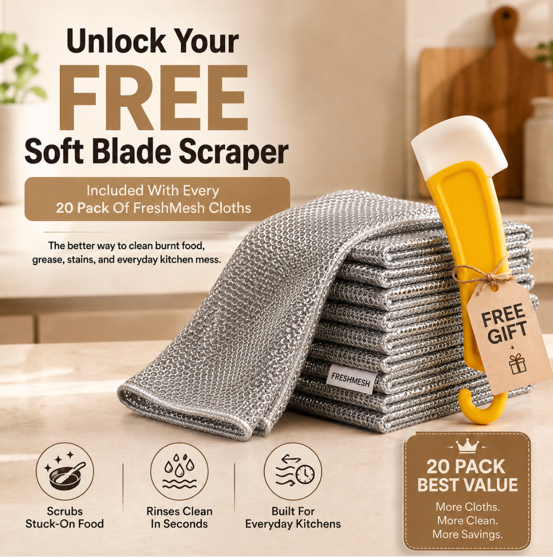FreshMesh™ Scrub Cloths